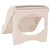 Folding 3-Step Dog Stairs Cream 19.7"x15"x15" Plastic A949-152233