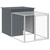 Chicken Cage with Run Anthracite 43.3x79.1x43.3" Galvanised Steel A949-172359