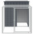 Chicken Cage with Run Anthracite 43.3x79.1x43.3" Galvanised Steel A949-172359