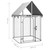 Outdoor Dog Kennel with Roof 39.4"x39.4"x59.1 A949-171495