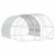 Chicken Coop Silver 157.48 x 118.11 x 78.74 in Galvanised Steel A949-3434696