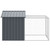 Chicken Cage with Run Anthracite 46.1x79.1x48.4" Galvanised Steel A949-172353