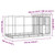 Aviary with Extension Silver 163.8x79.9x85.0" Steel A949-3214258
