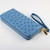 Color: BLACK - Faux Ostrich Leather Wristlet Clutch In Several Colors K290-50106975289617