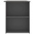 Desk Gray 43.3"x23.6"x28.7" Engineered Wood A949-800578