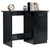 Desk High Gloss Black 39.4" x 19.7" x 29.9" Engineered Wood A949-801087