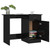 Desk High Gloss Black 39.4" x 19.7" x 29.9" Engineered Wood A949-801087