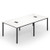8 Feet Conference Room Table Large Meeting Table Seats up to 10 People-White - Color: White D681-CB10813DK+