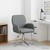 Swivel Desk Chair 21.26 x 22.83 x 35.43 in Dark Grey Fabric A949-42034337