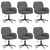 Swivel Desk Chairs 6 pcs Velvet 21.26 x 21.65 x 35.43 in A949-3428340