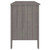 Desk HAMAR Light Gray 44.5"x19.7"x29.5" Solid Wood Pine A949-340463