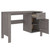 Desk HAMAR Light Gray 44.5"x19.7"x29.5" Solid Wood Pine A949-340463