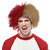 Red and gold sports wig M680-MR179595