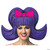 Adult bouffant headpiece foam purple M680-GC1351