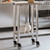 Kitchen Work Table with Wheels 21.7"x11.8"x33.5" Stainless Steel A949-376459