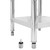 Kitchen Work Table with Backsplash 23.6"x23.6"x36.6" Stainless Steel A949-51185