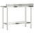 Kitchen Work Table with Backsplash 43.3"x21.7"x36.6" Stainless Steel A949-376466