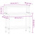 Kitchen Work Table with Overshelf 43.3"x21.7"x47.2" Stainless Steel A949-3208899