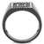 TK3220 - IP Light Black  (IP Gun) Stainless Steel Ring with Top Grade Crystal  in Clear A874-TK3220