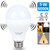 COLOR: BRIGHT WHITE (DAYLIGHT),PACK: 3 -PACK - LED LIGHT BULB W/ RADAR MOTION SENSOR 180 Deg 5w/50  K290-7192733057059
