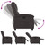 Recliner Chair Dark Brown Real Leather A949-371790