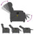 Massage Recliner Chair Dark Grey Fabric A949-3205753