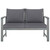 4 Piece Patio Lounge Set with Cushions Solid Acacia Wood A949-311825