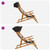 Deck Chair 4 pcs 3 Position Solid Eucalyptus Wood Black A949-3407802
