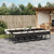 Garden Dining Set Black and Cream A949-3211482