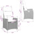Reclining Garden Chair Grey and Dark Grey Poly Rattan A949-42026860