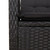 2 Piece Patio Dining Set with Cushions Black Poly Rattan A949-3277451