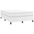 Box Spring Bed Frame White Full Faux Leather (US Only) A949-3121076