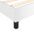 Box Spring Bed Frame White Full Faux Leather (US Only) A949-3121076