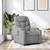 Massage Recliner Chair Light Grey Fabric A949-3205612