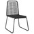 Garden Dining Set 5 pcs Black Powder-Coated Steel A949-3379389