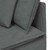 Modular Sofa with Footstool&Cushions Fabric Dark Gray A949-3321298