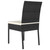 5 Piece Patio Dining Set Poly Rattan Black A949-3065694