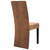 Dining Chairs 4 pcs Brown Faux Suede Leather A949-249201