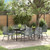 Garden Dining Set 7 pcs Grey Poly Rattan A949-3380888