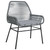 Garden Dining Set 7 pcs Grey Poly Rattan A949-3380888