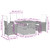 4 Piece Patio Dining Set with Cushions Gray Poly Rattan A949-3277344