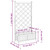Planter with Trellis Brown Solid Wood Fir A949-365488