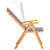 Reclining Patio Chairs 2 pcs Brown Solid Acacia Wood A949-45936