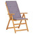 Reclining Patio Chairs 2 pcs Brown Solid Acacia Wood A949-45936
