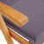 Reclining Patio Chairs 2 pcs Brown Solid Acacia Wood A949-45936