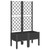 Garden Planter with Trellis Black 31.5"x15.7"x55.9" PP A949-367923