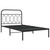 Metal Bed Frame without Mattress with Headboard Black 39.4"x78.7 A949-377112
