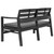 4 Piece Patio Lounge Set Plastic Anthracite A949-276180
