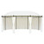 Gazebo Cream White 208.7"x137.8"x104.3 A949-42138