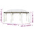Gazebo Cream White 208.7"x137.8"x104.3 A949-42138